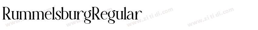 RummelsburgRegular字体转换