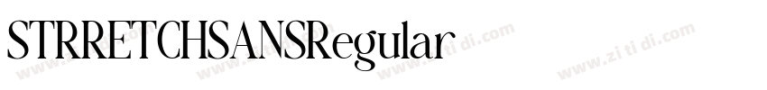 STRRETCHSANSRegular字体转换