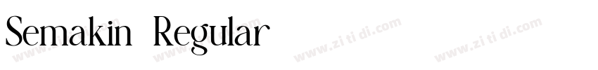 Semakin-Regular字体转换