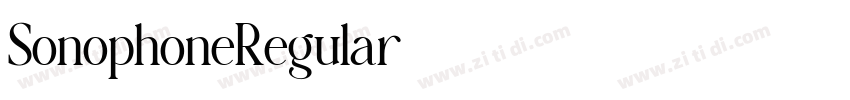 SonophoneRegular字体转换