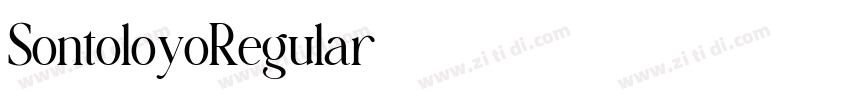 SontoloyoRegular字体转换 SontoloyoRegular字体转换