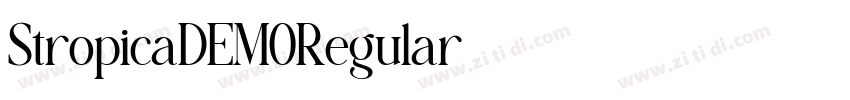 StropicaDEMORegular字体转换