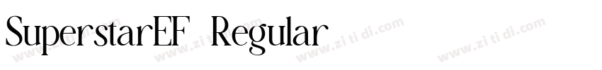 SuperstarEF-Regular字体转换