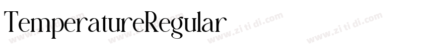 TemperatureRegular字体转换 TemperatureRegular字体转换