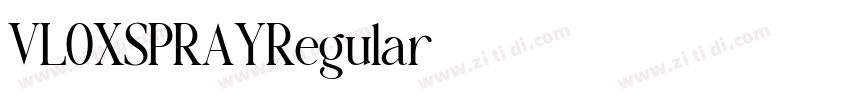 VLOXSPRAYRegular字体转换