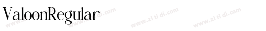 ValoonRegular字体转换 ValoonRegular字体转换