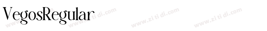 VegosRegular字体转换