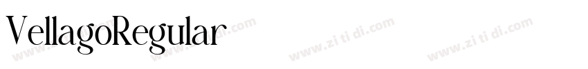 VellagoRegular字体转换