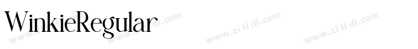 WinkieRegular字体转换