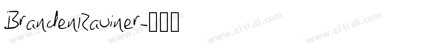 BrandenRauiner字体转换