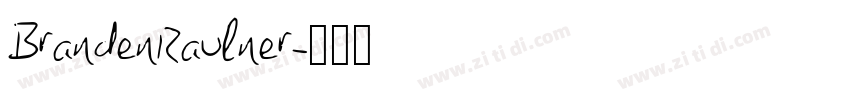 BrandenRaulner字体转换