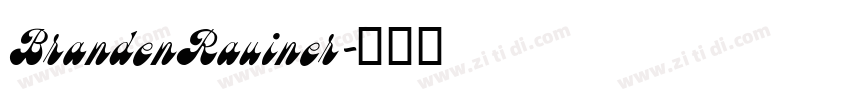 BrandenRauiner字体转换