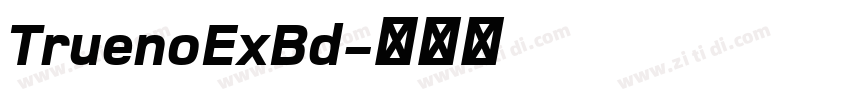 TruenoExBd字体转换