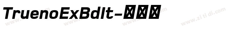 TruenoExBdIt字体转换