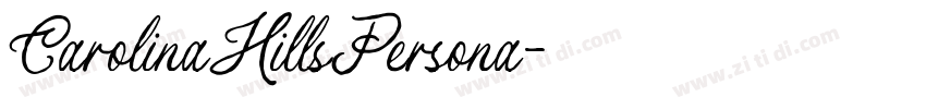 CarolinaHillsPersona字体转换