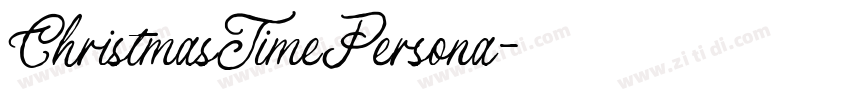 ChristmasTimePersona字体转换