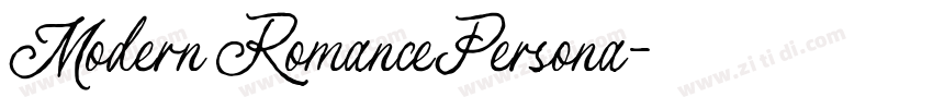 ModernRomancePersona字体转换