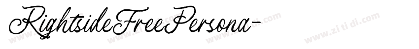 RightsideFreePersona字体转换
