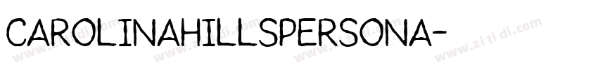 CarolinaHillsPersona字体转换