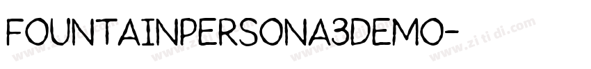 FountainPersona3Demo字体转换