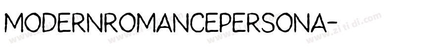 ModernRomancePersona字体转换