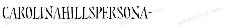 CarolinaHillsPersona字体转换