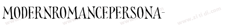 ModernRomancePersona字体转换