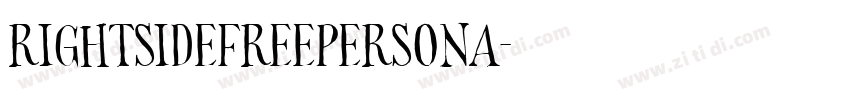 RightsideFreePersona字体转换