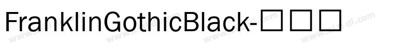 FranklinGothicBlack字体转换