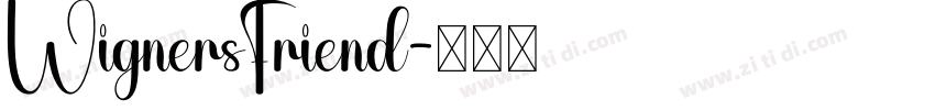 WignersFriend字体转换