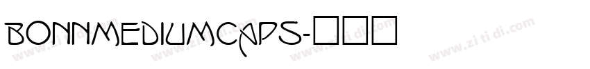 BonnMediumCaps字体转换