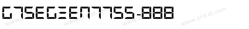 G7Segment7S5字体转换