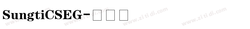 SungtiCSEG字体转换