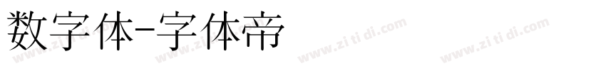 数字体字体转换
