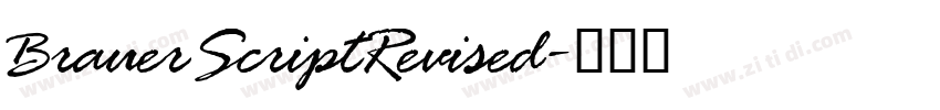BrauerScriptRevised字体转换