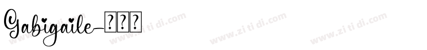 Gabigaile字体转换