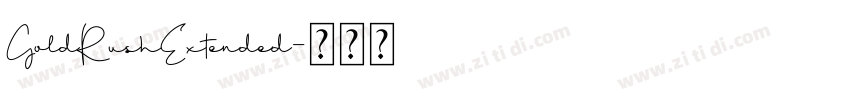 GoldRushExtended字体转换