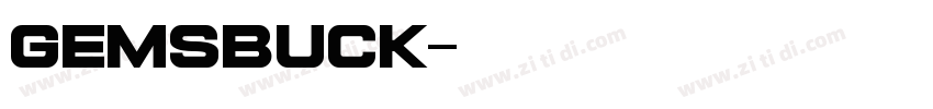 Gemsbuck字体转换