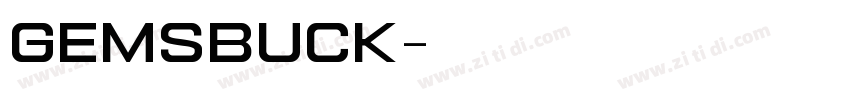 Gemsbuck字体转换
