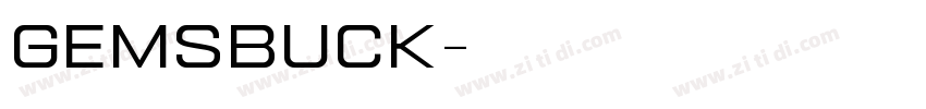 Gemsbuck字体转换