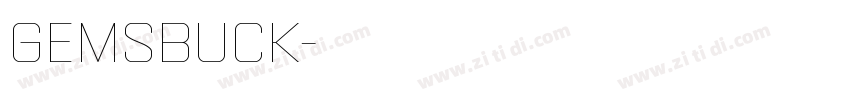 Gemsbuck字体转换