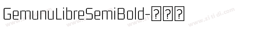 GemunuLibreSemiBold字体转换