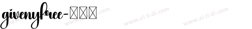 givenyfree字体转换