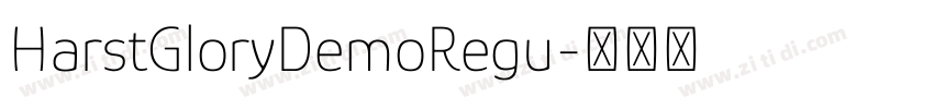 HarstGloryDemoRegu字体转换