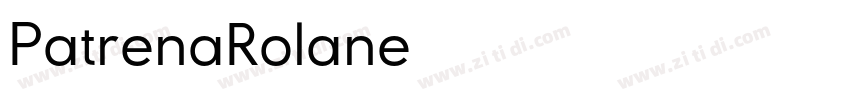 PatrenaRolane字体转换