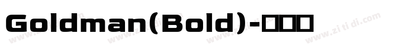 Goldman(Bold)字体转换