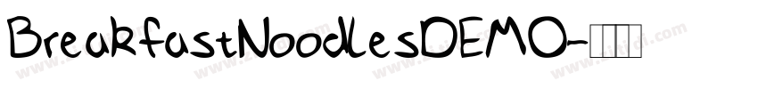 BreakfastNoodlesDEMO字体转换