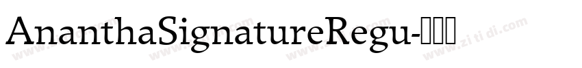 AnanthaSignatureRegu字体转换