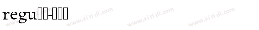 regu腊肉字体转换