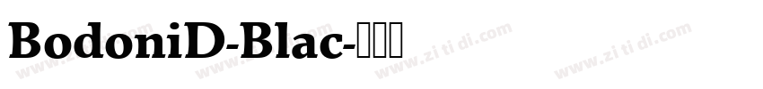 BodoniD-Blac字体转换